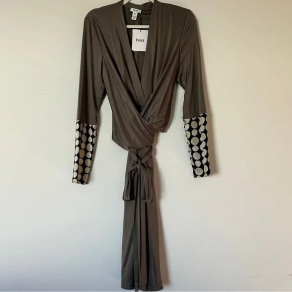 Issa London *Kate Middleton Engagement Dress* Silk Jersey Wrap Effect NWT 🔥 - Picture 1 of 9